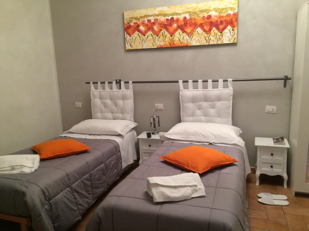 Room with two separate beds